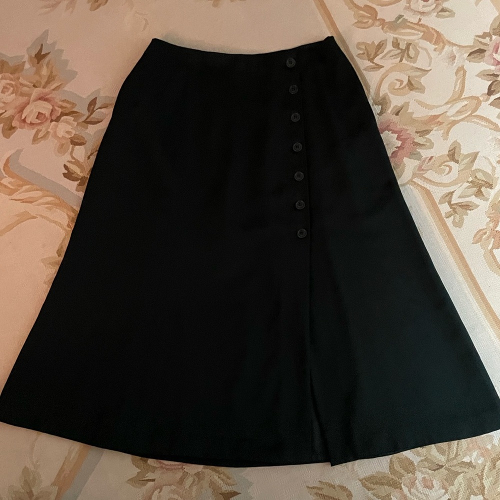 Classic black A-line skirt size 14 by First Issue